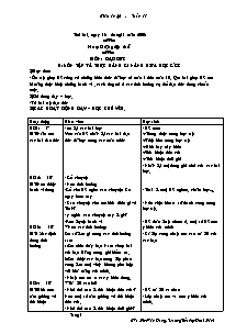 Giáo án Lớp 4 - Tuần 11 - Trường tiểu học Nguyễn Chí Thanh