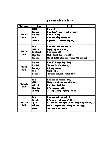 Giáo án Lớp 4 - Tuần 14 - Trường tiểu học Nguyễn Chí Thanh