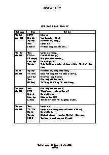 Giáo án Lớp 4 - Tuần 17 - Trường tiểu học Nguyễn Chí Thanh