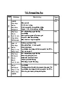 Giáo án Lớp 4 - Tuần 19 - Trường TH Hoài Hải