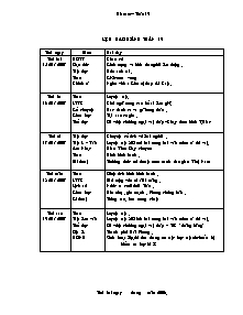 Giáo án Lớp 4 - Tuần 19 - Trường tiểu học Nguyễn Chí Thanh