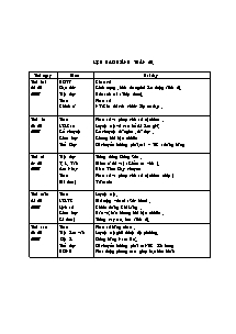 Giáo án Lớp 4 - Tuần 20 - Trường tiểu học Nguyễn Chí Thanh