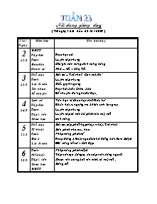 Giáo án Lớp 4 - Tuần 23 - Trường TH Hoài Hải