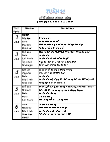 Giáo án Lớp 4 - Tuần 26 - Trường TH Hoài Hải