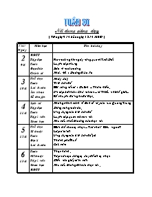 Giáo án Lớp 4 - Tuần 30 - Trường TH Hoài Hải