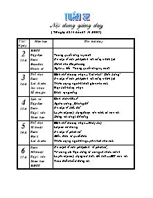 Giáo án Lớp 4 - Tuần 32 - Trường TH Hoài Hải