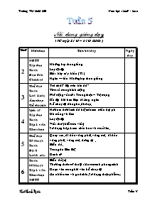 Giáo án Lớp 4 - Tuần 5 - Trường TH Hoài Hải