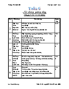 Giáo án Lớp 4 - Tuần 6 - Trường TH Hoài Hải