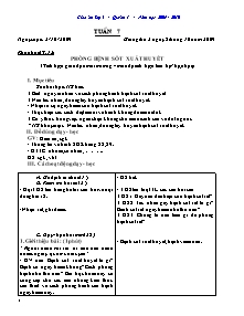 Giáo án lớp 5 - Quyển 1 - Năm học 2009 - 2010 - Tuần 7