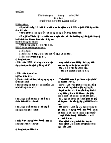 Giáo án Lớp 5 - Tuần 04