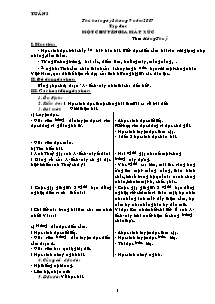 Giáo án Lớp 5 - Tuần 05