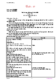 Giáo án Lớp 5 Tuần 10 - Trường TH Tân Thượng