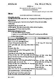 Giáo án Lớp 5 Tuần 11 - Trường Tiểu học số 1 Đồng Sơn