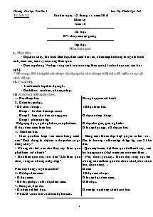 Giáo án Lớp 5 Tuần 12 - Trường Tiểu học Yên Phú I