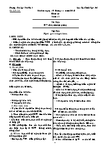 Giáo án Lớp 5 Tuần 13 - Trường Tiểu học Yên Phú I