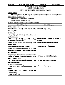 Giáo án lớp 5 tuần 14 môn Kĩ thuật - Tiết 14: Cắt, khâu thêu tự chọn