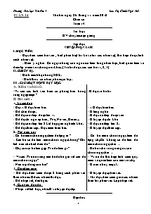 Giáo án Lớp 5 Tuần 14 - Trường Tiểu học Yên Phú I