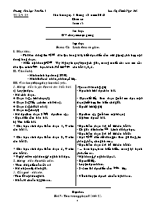Giáo án Lớp 5 Tuần 15 - Trường Tiểu học Yên Phú I