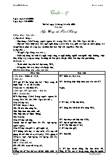 Giáo án Lớp 5 Tuần 17 - Trường TH Tân Thượng