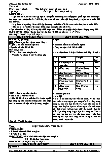 Giáo án Lớp 5 Tuần 18 - Trường Tiểu học số 2 Nam Phước