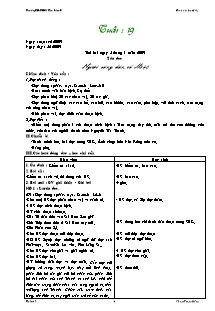 Giáo án Lớp 5 Tuần 19 - Trường TH-THCS Tân Lâm I