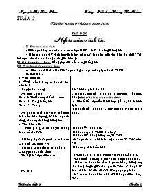 Giáo án lớp 5 tuần 2 - Trường tiểu học Hoàng Hoa Thám