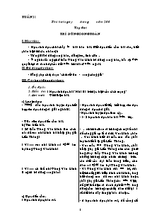 Giáo án Lớp 5 - Tuần 21 đến 24