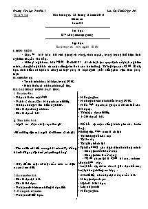 Giáo án Lớp 5 Tuần 24 - Trường Tiểu học Yên Phú I