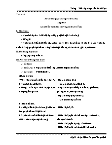 Giáo án Lớp 5 - Tuần 33, 34, 35 - Trường Tiểu học Nguyễn Thái Học