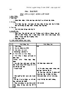 Giáo án Lớp Năm - Tuần 1