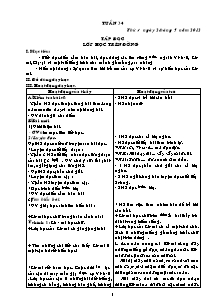 Giáo án Lớp Năm - Tuần 34