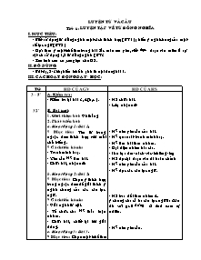 Giáo án Lớp Năm - Tuần 3