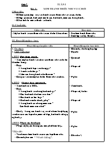 Giáo án Mĩ thuật lớp 1 đến 5 - Tuần 1