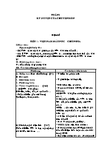 Giáo án môn Địa lý - Khoa học lớp 5