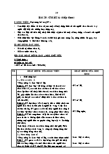 Giáo án môn học Địa lý 5 - Bài 20: Châu á (tiếp theo)