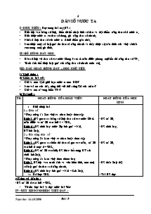 Giáo án môn học Địa lý 5 - Bài 8: Dân số nước ta