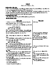 Giáo án môn học Địa lý khối 5 - Bài 20, 21