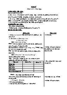 Giáo án môn học Địa lý khối 5 - Bài 22: Ôn tập