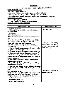 Giáo án môn học Địa lý khối 5 - Bài 43 đến bài 48