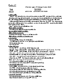 Giáo án môn học khối 5 - Tuần 15