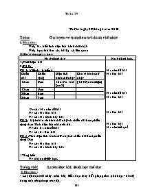 Giáo án môn học khối 5 - Tuần 29 năm 2010