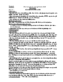 Giáo án môn học khối 5 - Tuần 8