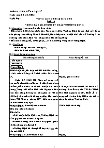 Giáo án môn học Lịch sử lớp 5 năm 2012