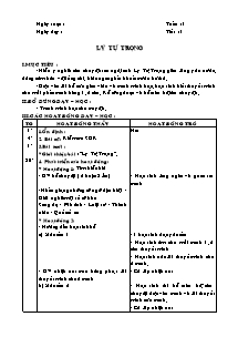 Giáo án môn Kể chuyện - Tiết 1 đến tiết 35