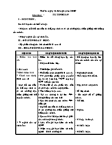 Giáo án môn Khoa học khối 5 năm học 2009