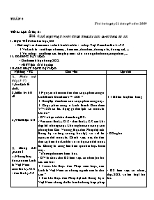 Giáo án môn Khoa học + Lịch sử + Địa lý + Âm nhạc - Tuần 4