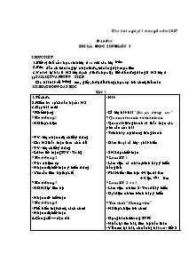 Giáo án môn Khoa học lớp 5 - Năm 2007 - 2008