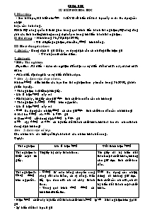 Giáo án môn Khoa học lớp 5 - Sự biến đổi hoá học