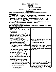 Giáo án môn Khoa, Sử, Địa khối 5 - Tuần 32