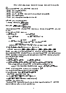 Giáo án môn Toán - Giải phương trình vô tỷ